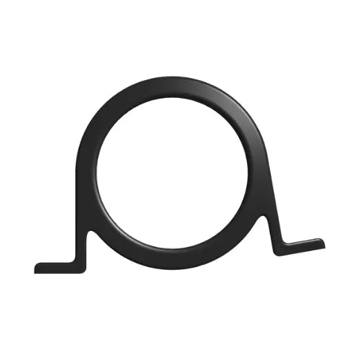 black gauge bracket with 10 degree angle on white background