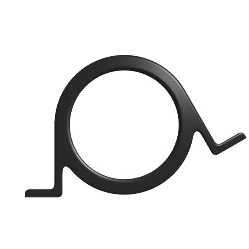 black gauge bracket with 30 degree angle on white background