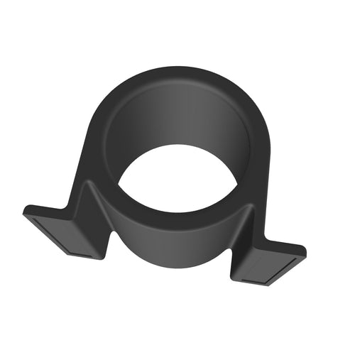 black gauge bracket model on white background